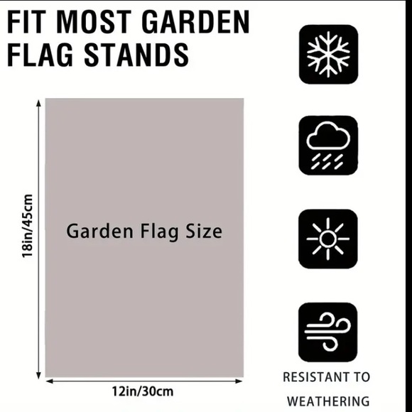 Double Sided Garden Flag NWT - Picture 2 of 2